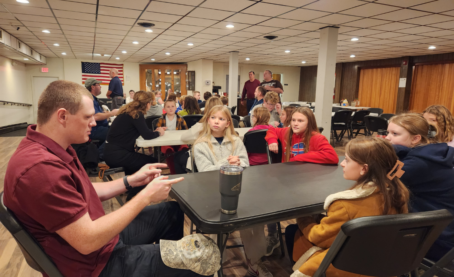 A local veterans talks with FCS 6th-graders