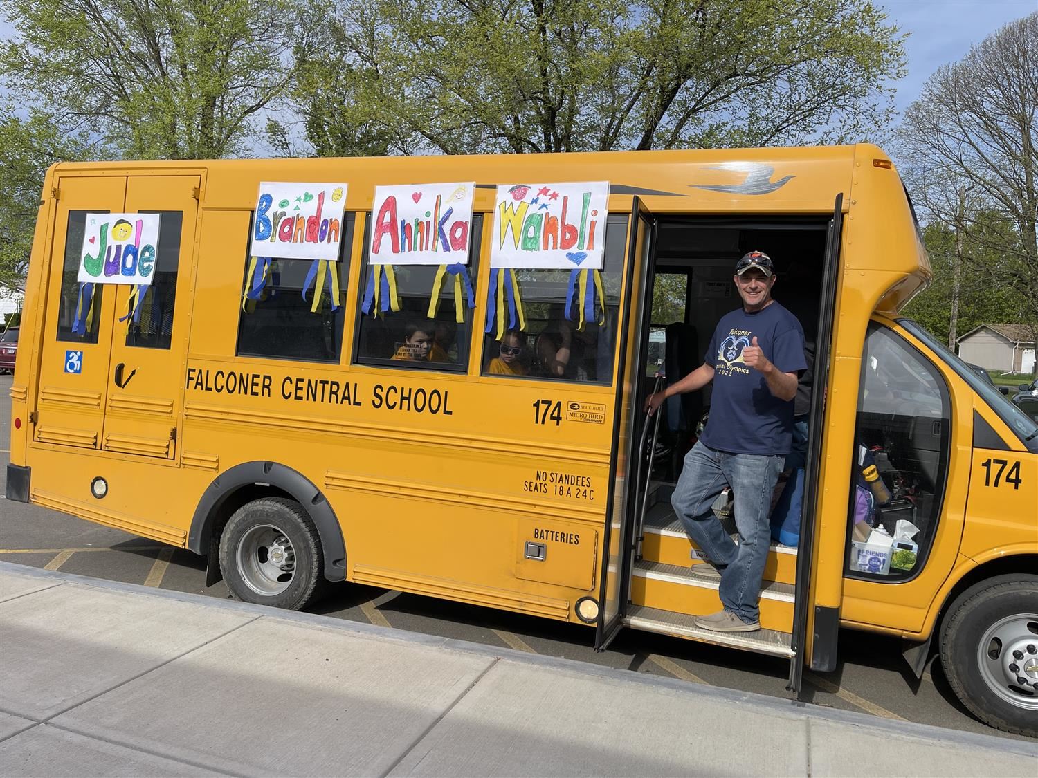 Temple Elementary School Special Olympics athletes received a send-off on May 12th