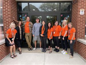 Temple Elementary members of the YMCA Battle of the Businesses team