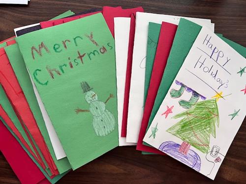 Cards made by the 4th grade students