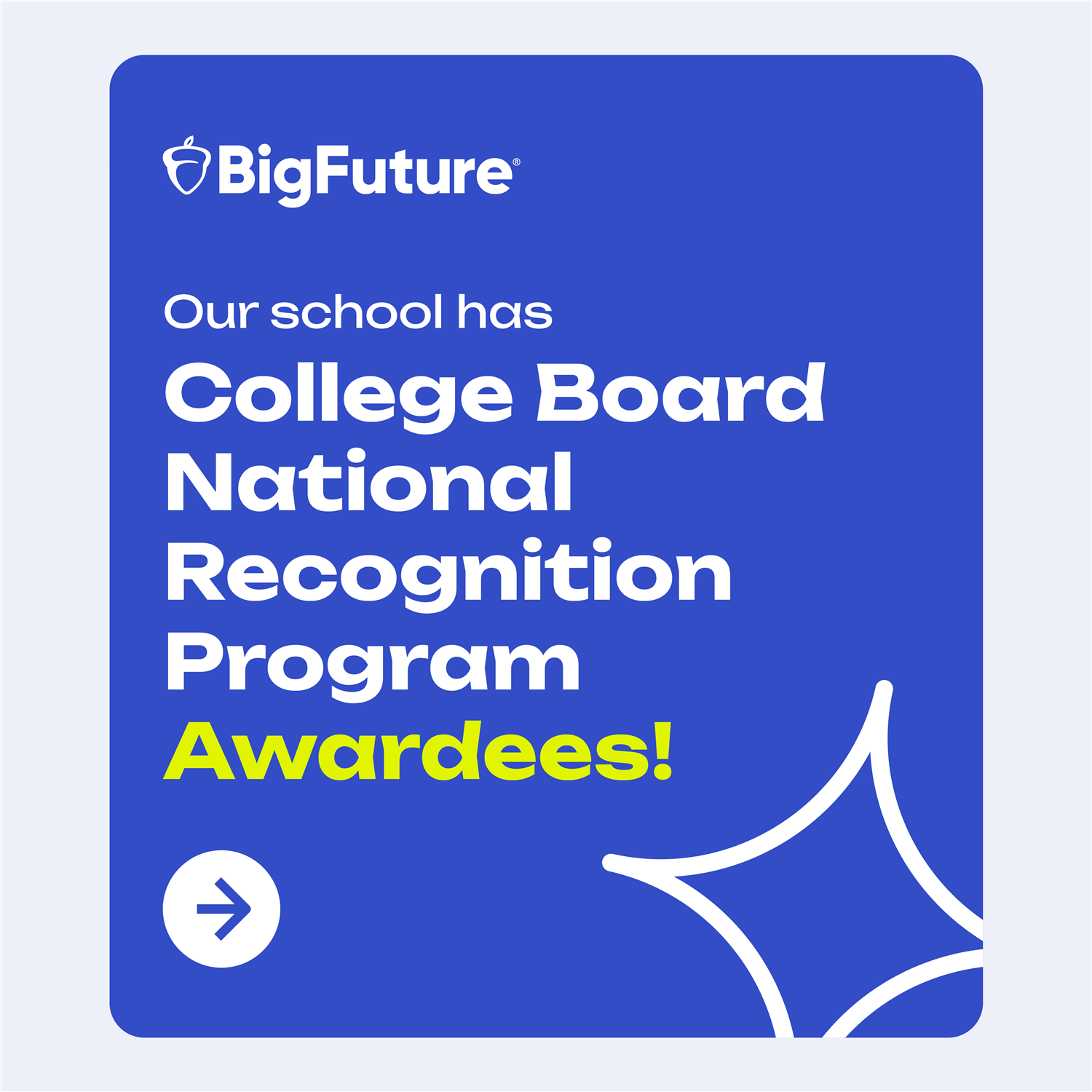  Our school has College Board National Recognition awardees!