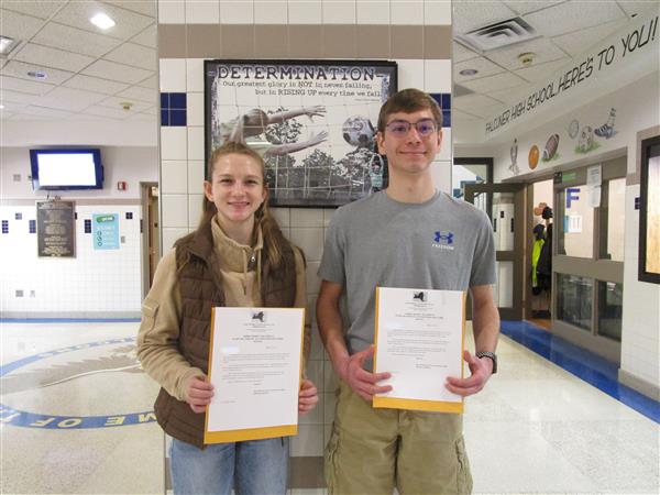 Section VI Scholar Athletes All-Western New York for Fall 2022 - Danielle K. and Alex R.